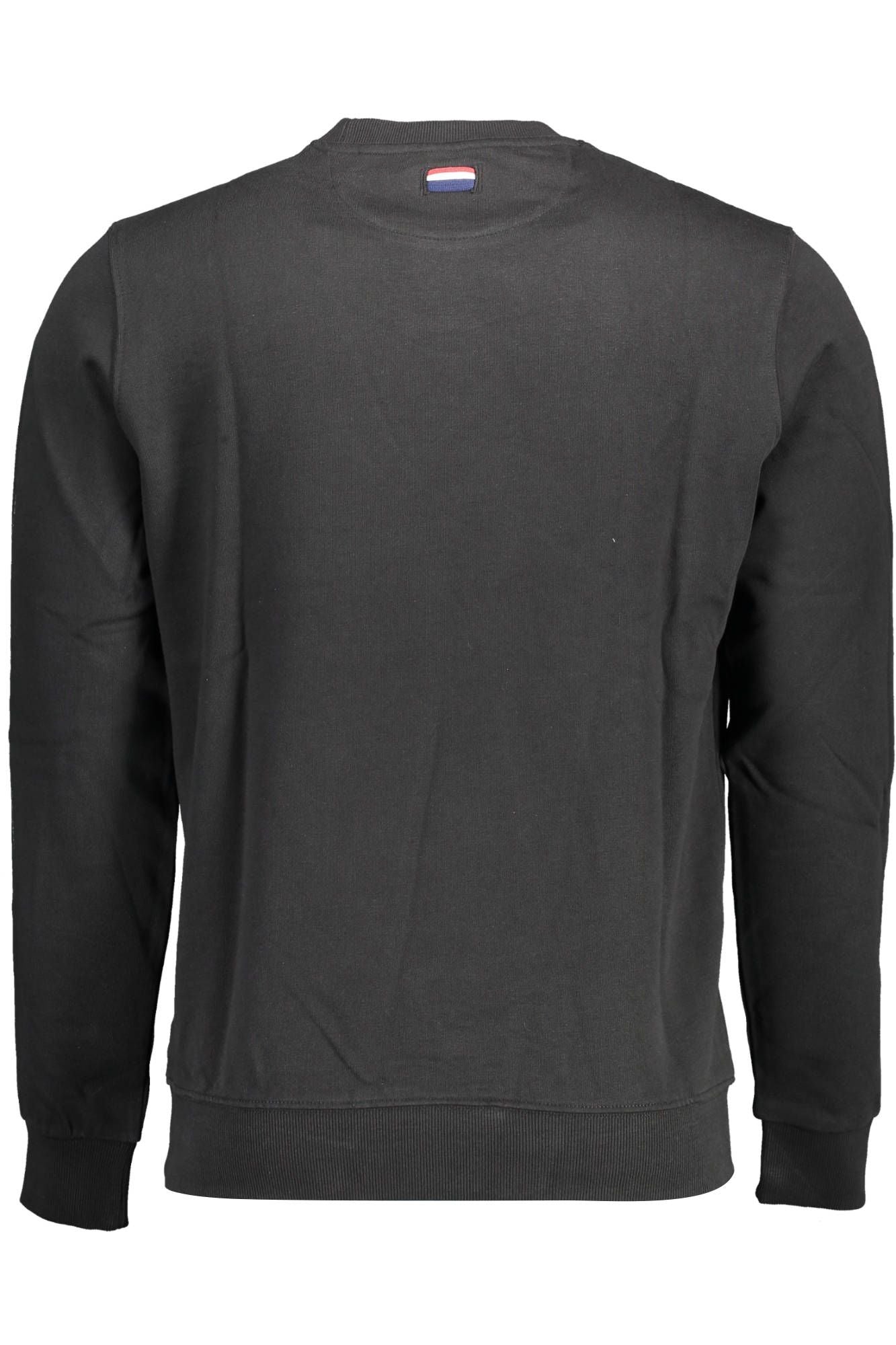 U.S. POLO ASSN. Elegant Long-Sleeved Embroidered Black Sweatshirt