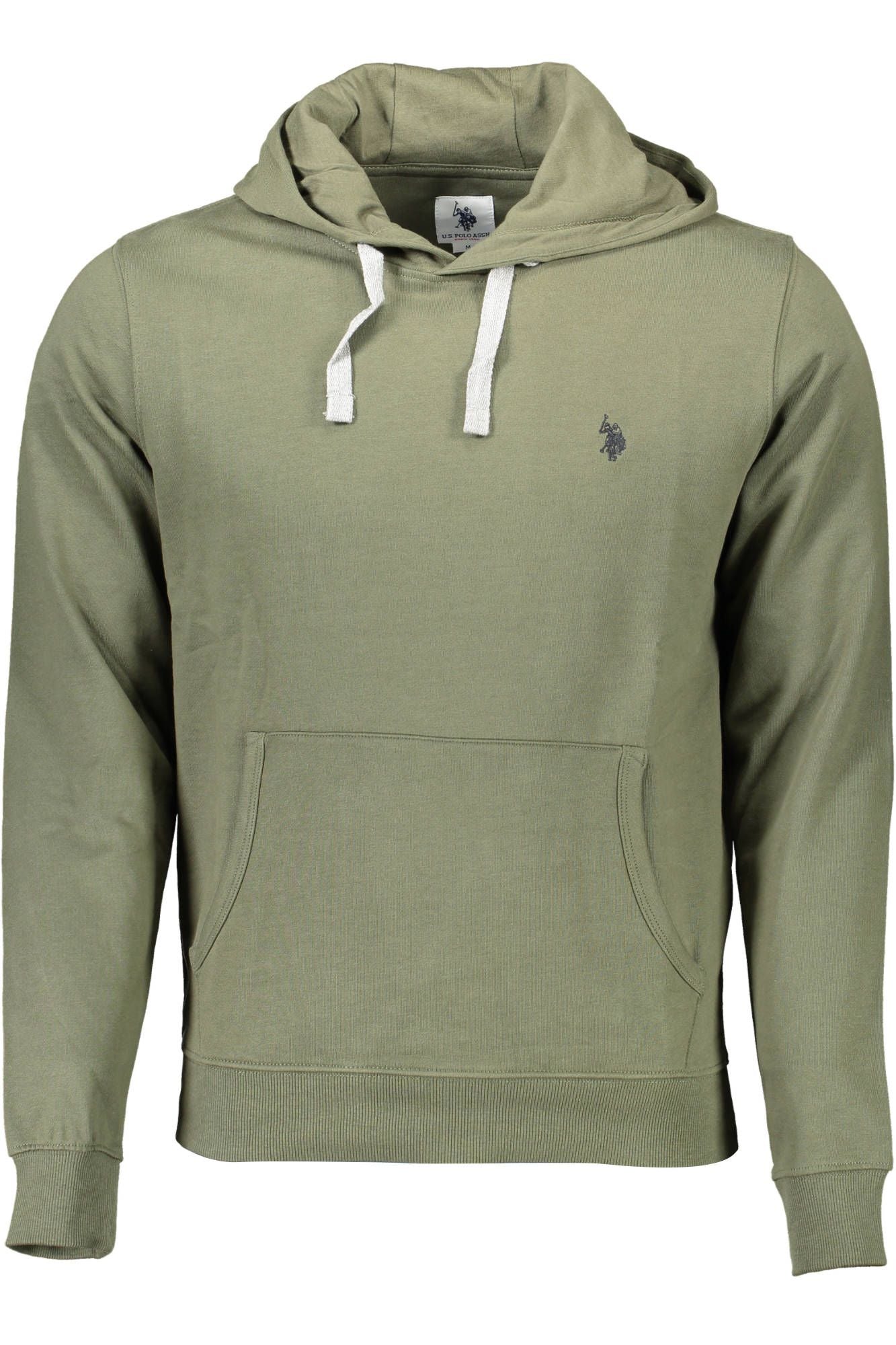 U.S. POLO ASSN. Green Cotton Hooded Sweatshirt with Logo