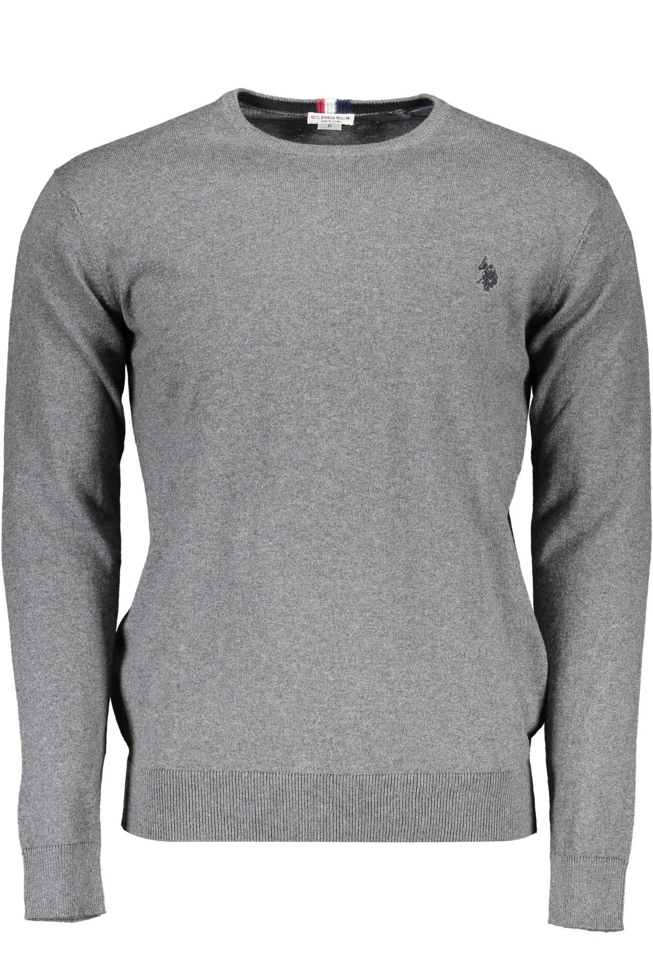 U.S. POLO ASSN. Timeless Gray Cotton Sweater with Classic Logo