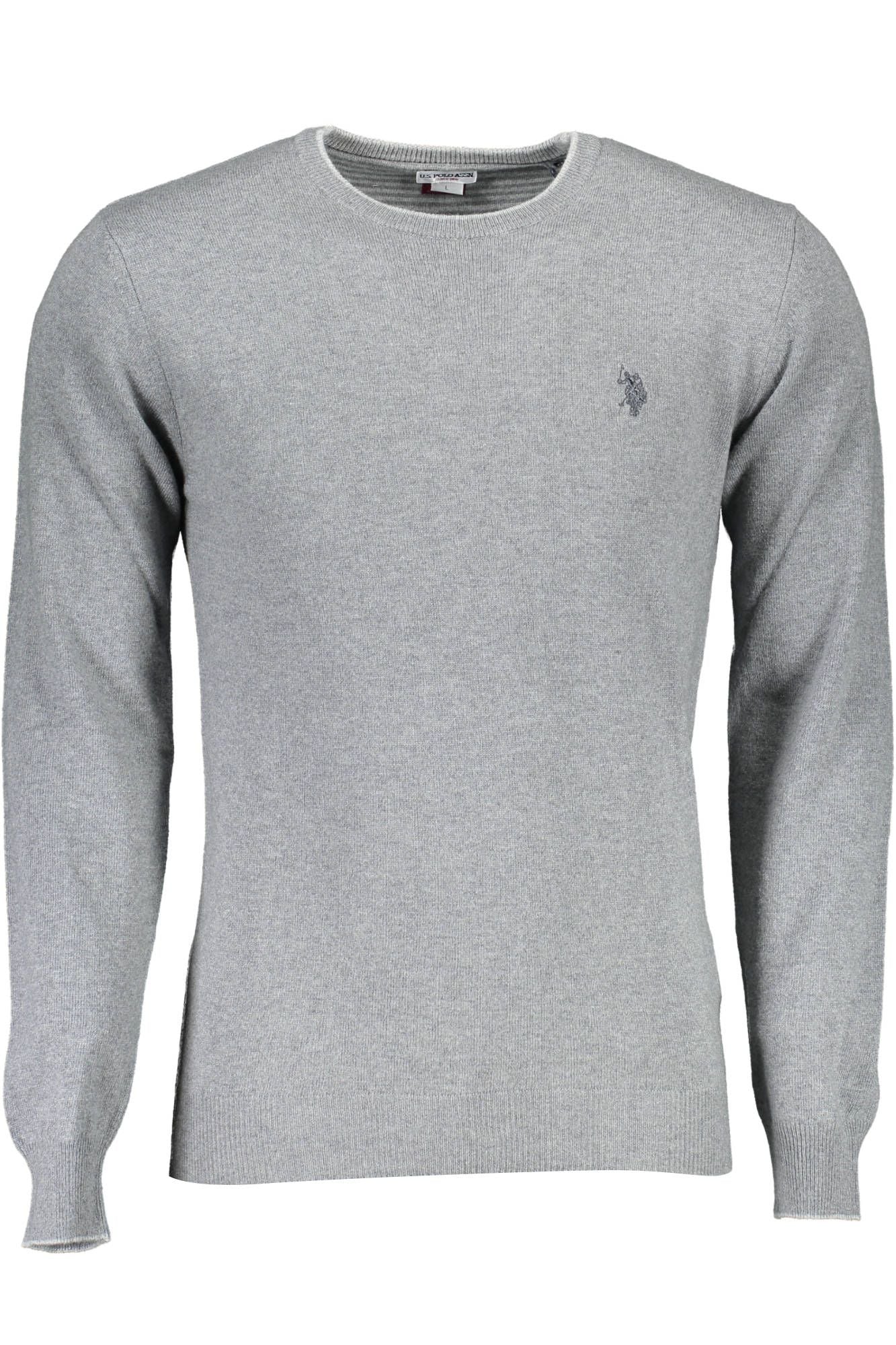 U.S. POLO ASSN. Elegant Slim Wool Sweater with Contrasting Details