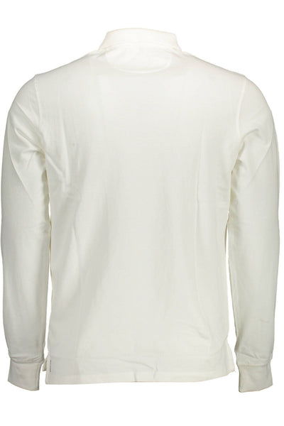 U.S. POLO ASSN. Elegant Long-Sleeved White Polo Shirt