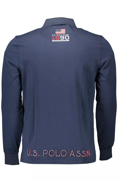 U.S. POLO ASSN. Elegant Long-Sleeve Polo with Contrast Details