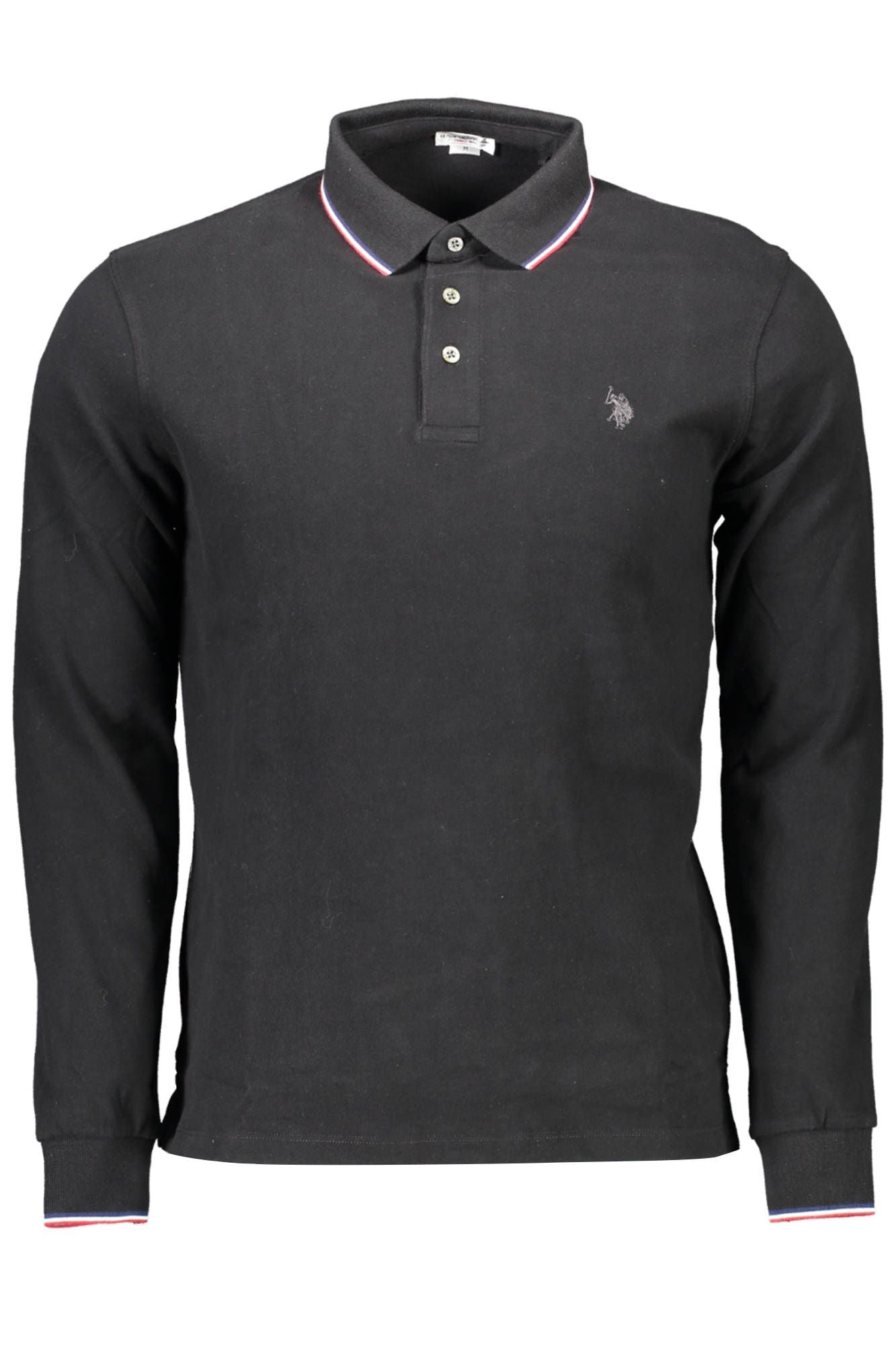 U.S. POLO ASSN. Elegant Contrast Detail Long Sleeve Polo