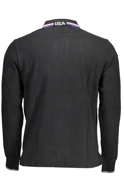 U.S. POLO ASSN. Elegant Long-Sleeved Polo with Contrast Details