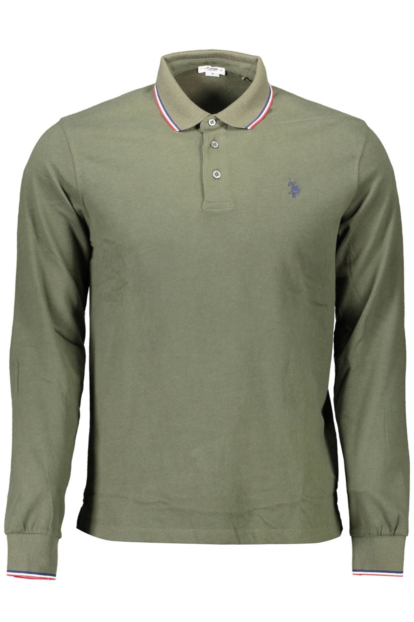 U.S. POLO ASSN. Elegant Long-Sleeved Green Polo Shirt