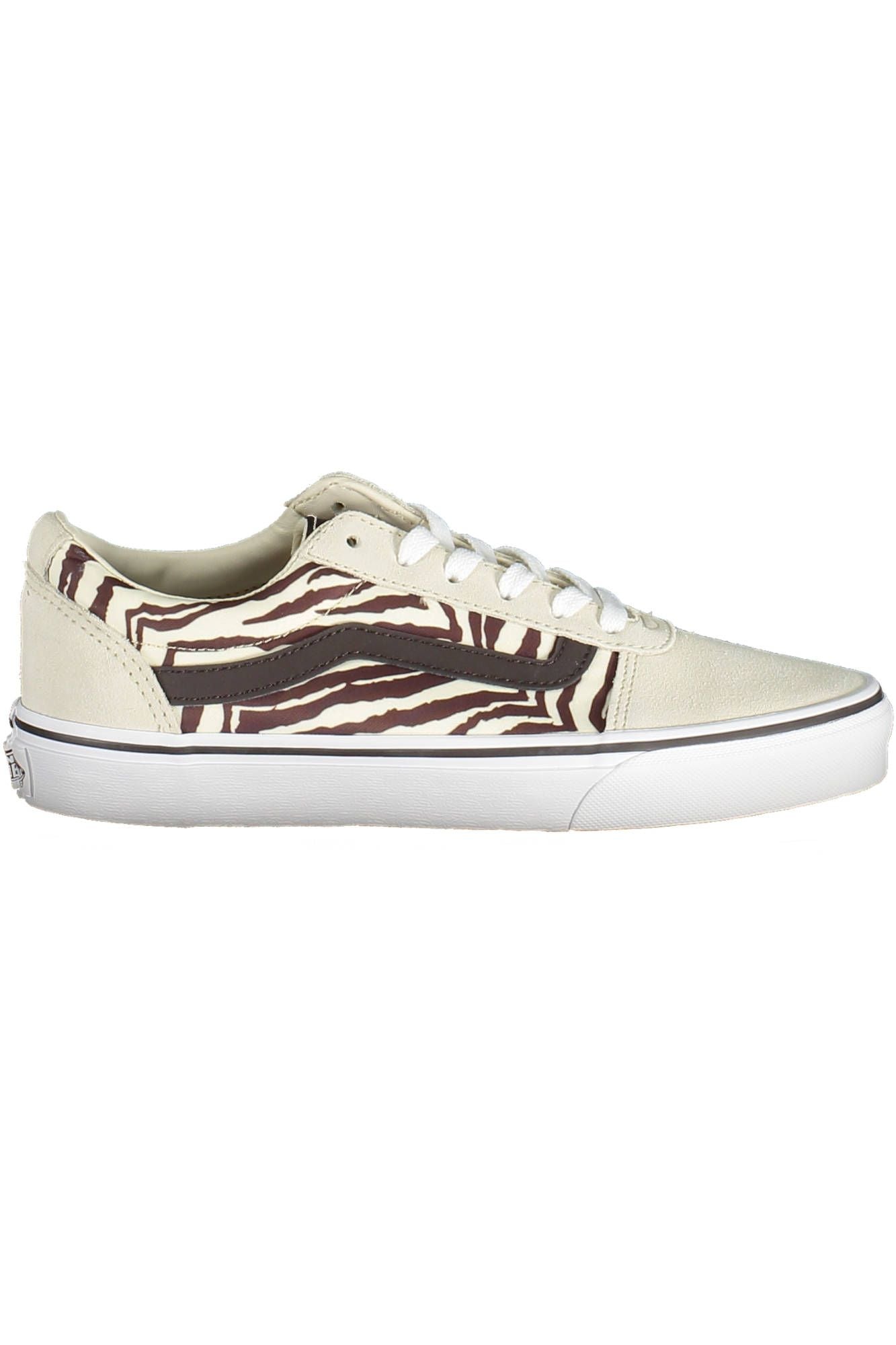 Vans Beige Polyester Sneakers with Contrast Detail